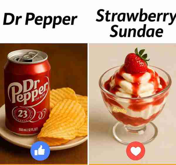 🥤🍒 Dr Pepper Dr Pepper is a bold, fizzy soft drink with a unique blend of 23 flavors, combining fr...