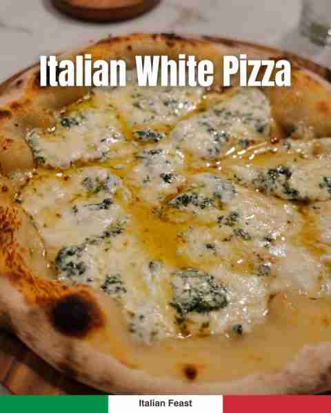 Italian White Pizza 🍕🧀 No tomato sauce – just creamy cheese, olive oil & herbs! 🌿 👉 Step-by-step...