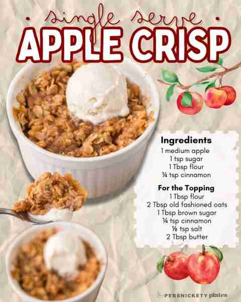 Have an apple on your counter? Make yourself an apple crisp! 🍏🍎 You'll need: 1 medium apple 1 tsp...