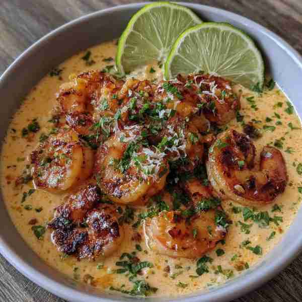 Spicy Coconut Shrimp Soup 🥥🔥🍤 Ingredients: 1 lb large shrimp, peeled and deveined 1 tbsp olive oi...