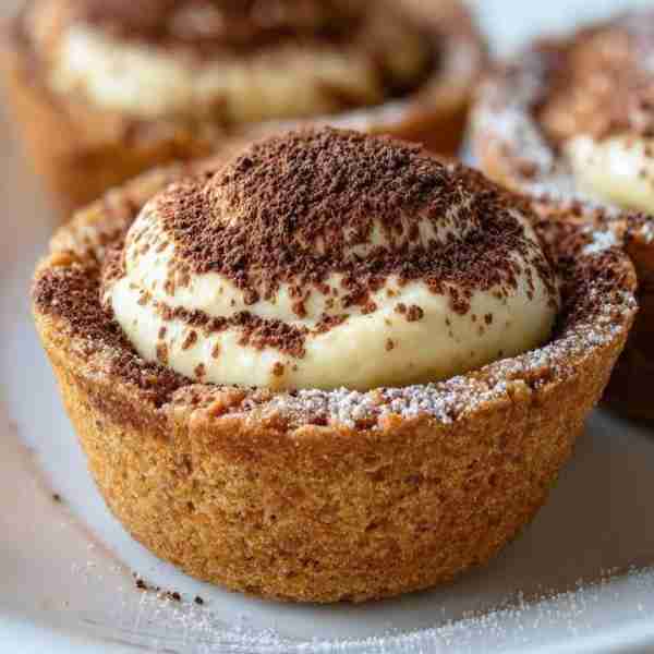 Mini Tiramisu Cookie Cups Ingredients • 1 ½ cups all-purpose flour • ½ cup unsalted butter, softened...