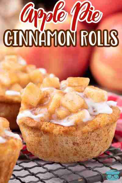 Apple Pie Cinnamon Rolls combine fall spices with warm diced apples piled high into cinnamon dusted...