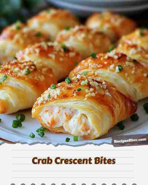 Crab Crescent Bites 🦀🥐 Delicious bite-sized snacks perfect for any gathering! 📋 Ingredients -...