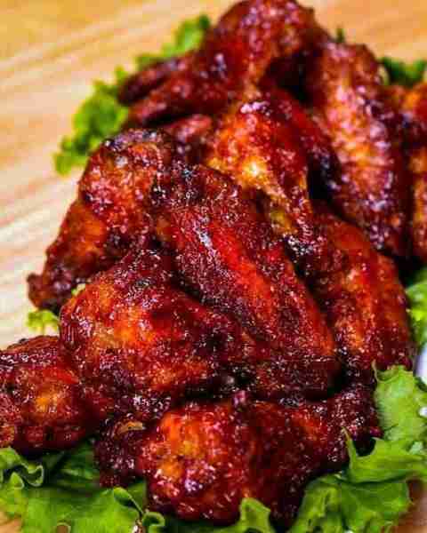 Fried Honey BBQ Chicken Wings 😋😋😋