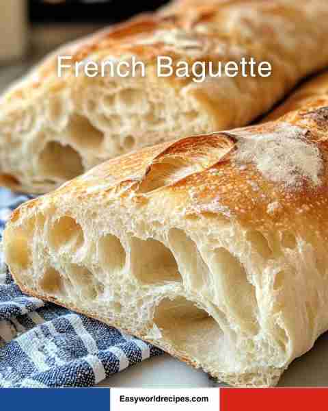 Make this iconic French Baguette today! Full recipe below 👇