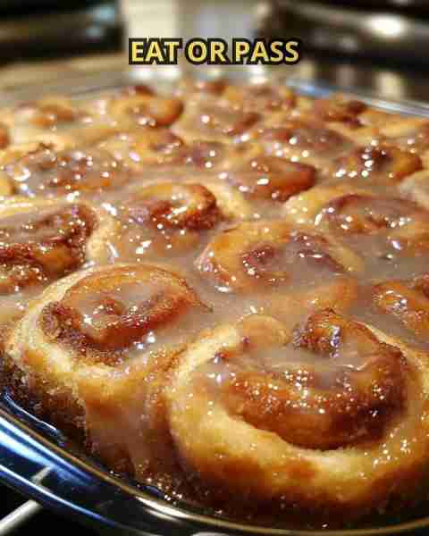 Cinna-bun Cake in the Oven Ingredients: Cake: 🧈 ½ cup unsalted butter, melted 🍬 1 cup granulated s...