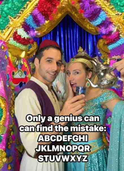 99%fail! Only genius!