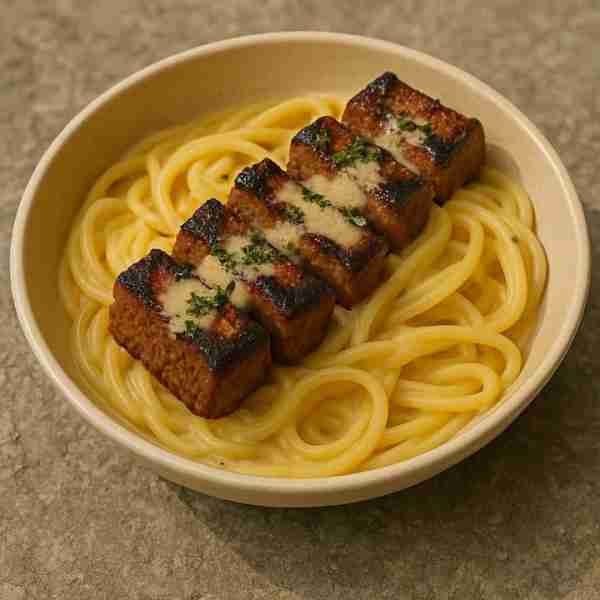 Herb Garlic Steak Bites with Cheesy Penne Pasta This recipe from deesviral delivers a comforting, fl...