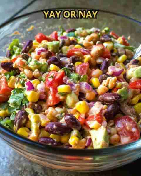 Cowboy Salad Ingredients For the Salad: 4 cups romaine lettuce, chopped 1 cup cherry tomatoes, halve...