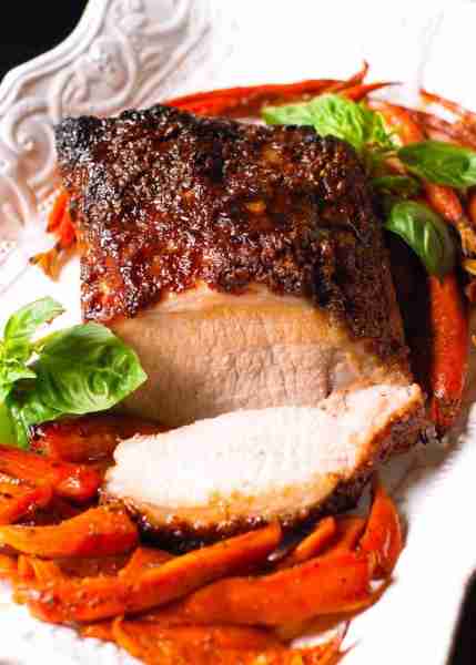 🧡 Brown Sugar Dijon Glazed Pork Loin is juicy fork tender on the inside and crusty on the outside....