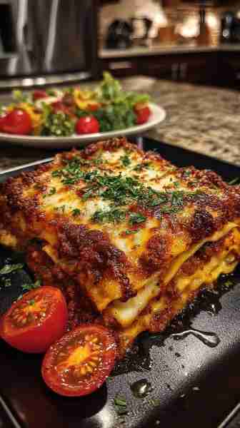 Million Dollar Italian Lasagna 🇮🇹💰 🛒 Ingredients: 9 lasagna noodles, cooked and drained 1 lb groun...