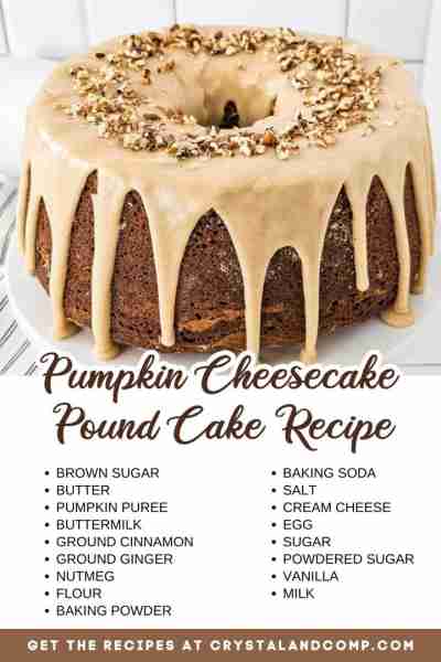 🧡 PUMPKIN CHEESECAKE POUND CAKE There are no words for this incredible treat!!! RECIPE IN THE COMM...