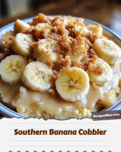 Southern Banana Cobbler 🍌 A delightful dessert that brings comfort and sweetness to any occasion!...