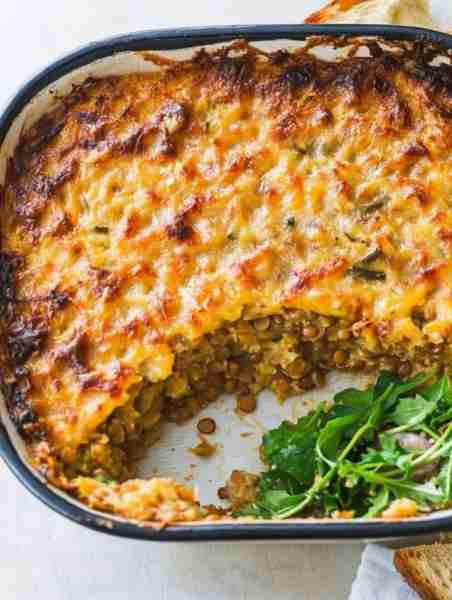Whip up this Easy Lentil Bake for a cozy weeknight dinner! It's packed with flavor and good for you...