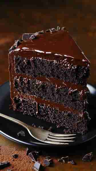 Alcohol-free chocolate mud cake