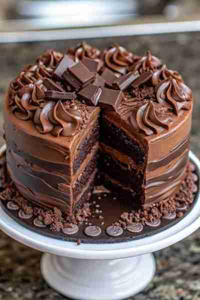 Chocolate Buttermilk Cake recipe Ingredients 1. Cake: 2. 2 1/4 cups (285g) all-purpose flour 3. 1 1/...