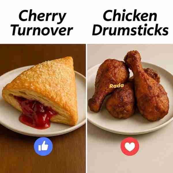 🍒🥐 Cherry Turnover Cherry turnovers are flaky puff pastries filled with sweet, tangy cherry fillin...