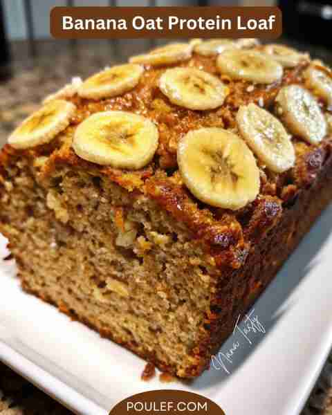 🍌🍞 Banana Oat Protein Loaf – Moist, Naturally Sweet & No Sugar Added! Ingredients: 2 ripe bananas...
