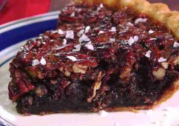 Salted Caramel Pecan Pie Ingredients- 1 deep-dish frozen piecrust 1 cup packed dark brown sugar 1 c...
