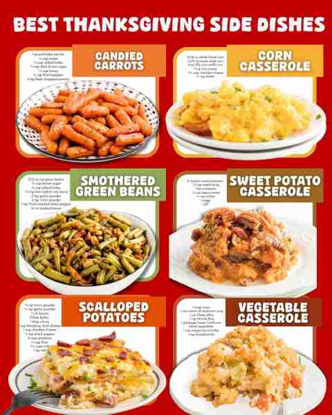 THANKSGIVING SIDE DISHES 6 WAYS 🥕🥔🧀🍠✨ Comfort food classics that steal the show every single ti...