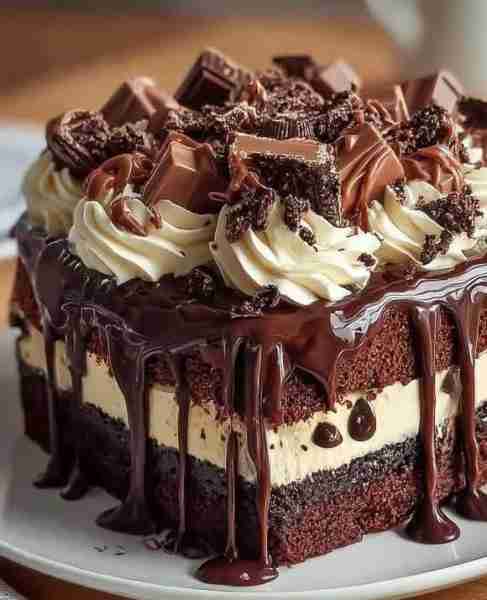 💕😋Ultimate Chocolate Drip Cake💕😋 Ingredients: For the chocolate sponge: 1 ¾ cups (220 g) all-pur...