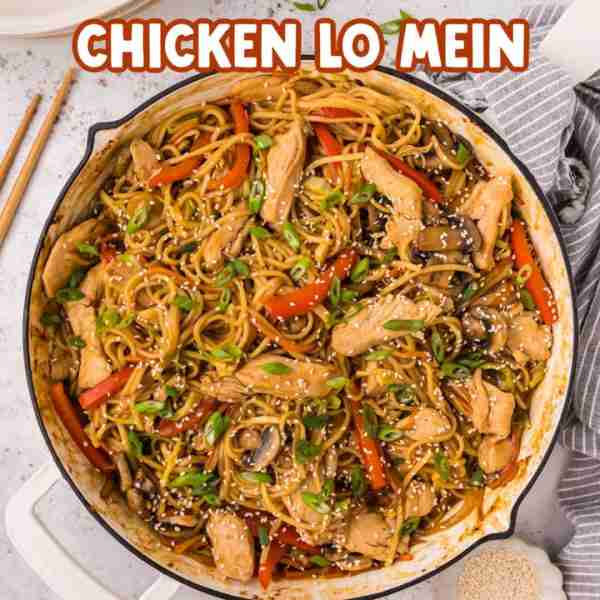 This Chicken Lo Mein recipe is quick, fresh, and better than takeout. A family-friendly noodle dish...