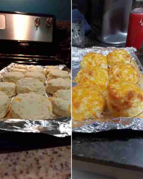Keto Cheddar Garlic Biscuits (Like the Red Lobster Ones, But Better) 🔹 Ingredients (Makes about 8 b...