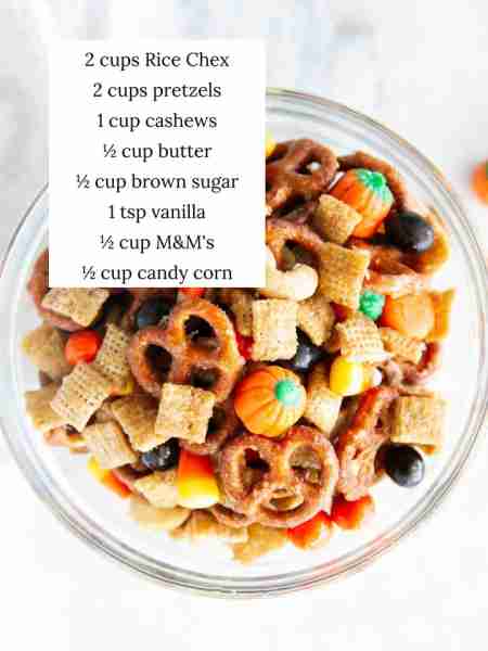 Sweet and salty fall Chex mix is the ultimate seasonal snack. It’s irresistible with candy corn, M&M...