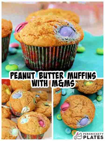 Peanut Butter Muffins - easy, one-bowl, no mixer recipe!
