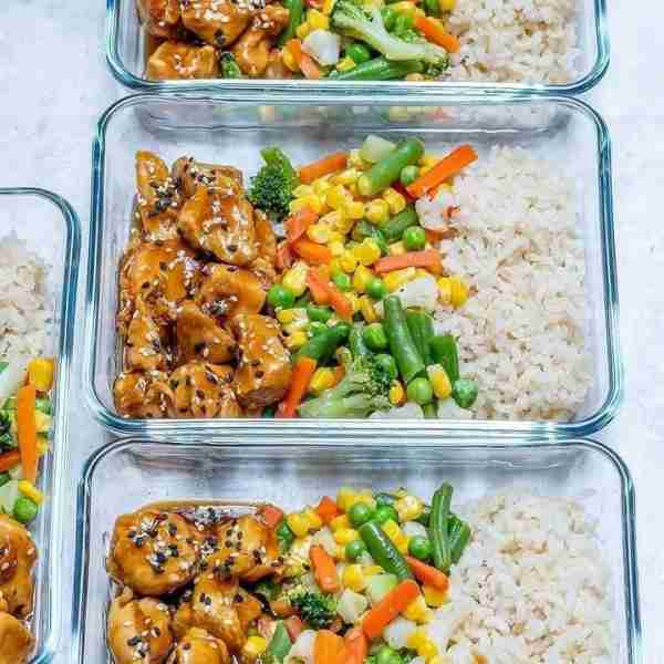 Chicken & homemade teriyaki with rice + veggies will liven up your grab n' go meals! Meal Prep Teriy...