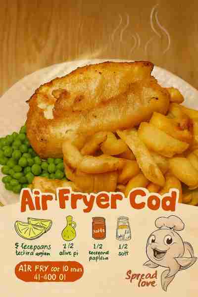 Air Fryer Cod is a super easy dinner recipe for busy weeknights! It requires minimal prep and cleanu...