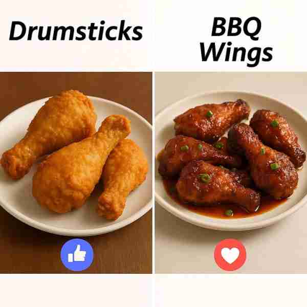🍗🔥 Drumsticks Chicken drumsticks are juicy, flavorful cuts of meat from the lower leg, perfect for...