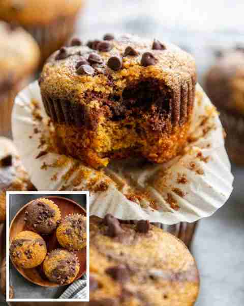 One of our favorite fall recipes - Chocolate Pumpkin Swirl Muffins recipe → https://dashofsanity.com...