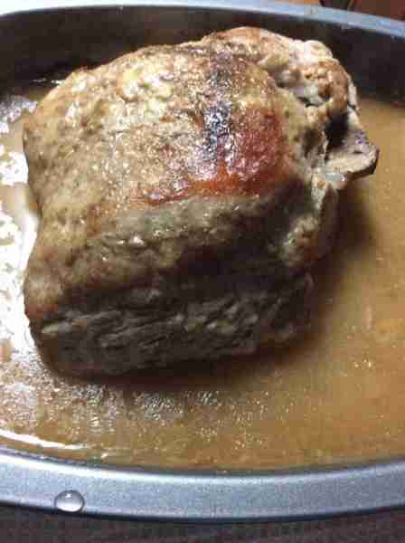 Roasted Boston Butt ~~Ingredients ~~ 1 Boston Butt Coarse Salt Freshly Cracked Black Pepper 7 tables...