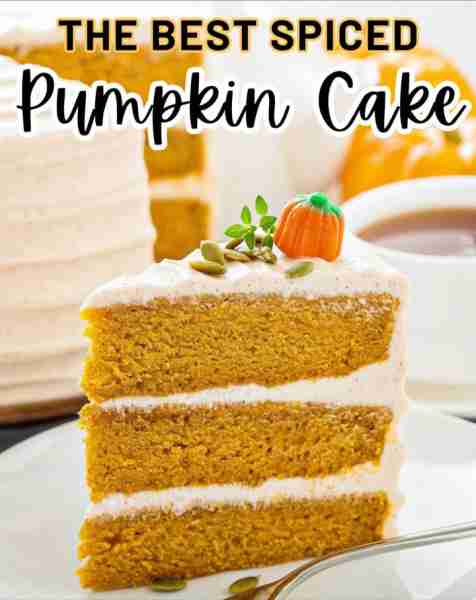 The BEST Pumpkin Cake you will ever make. 🧡🎃 It's perfectly spiced, so soft and moist, with a swee...