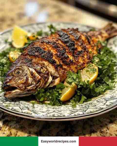 🇮🇹 🐟 Branzino al Forno (Baked Sea Bass) You Will Need: 1 whole sea bass (about 800 g / 1.7 lb), cle...
