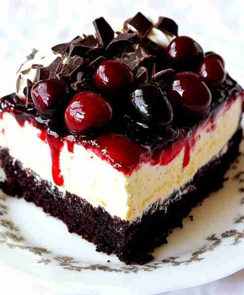 🍫🍒 Heavenly Black Forest Cheesecake Bliss 🍰✨ Ingredients For the Chocolate Base: • 200 g chocola...