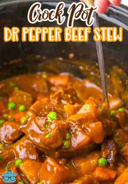 ⭐⭐⭐ NEW RECIPE - CROCK POT DR PEPPER STEW ⭐⭐⭐ This Crock Pot Dr Pepper Beef Stew is hearty, fl...