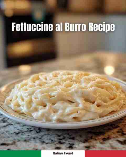 Fettuccine al Burro 🍝🧈 Simple, creamy & buttery – the original Alfredo! ✨ 👉 Step-by-step recipe...