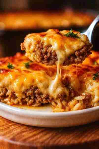 🧀 Cheesy Beef & Rice Casserole Ingredients: • 1 pound ground beef • 1 onion, diced • 2 cloves garli...