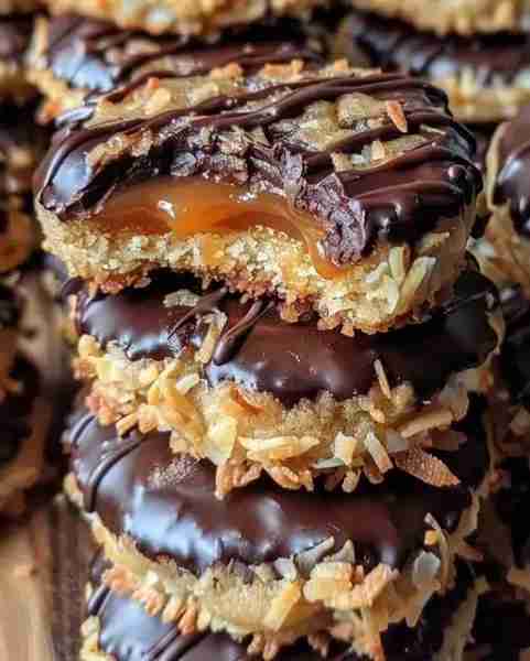 Decadent Caramel Coconut Chocolate Cookies you’ll need: 1 cup unsalted butter, softened 1/2 cup gran...
