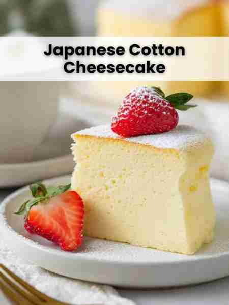 Japanese Cotton Cheesecake Ingredients: ¼ cup (30 g) cake flour 2 tablespoons (20 g) cornstarch ¾ cu...