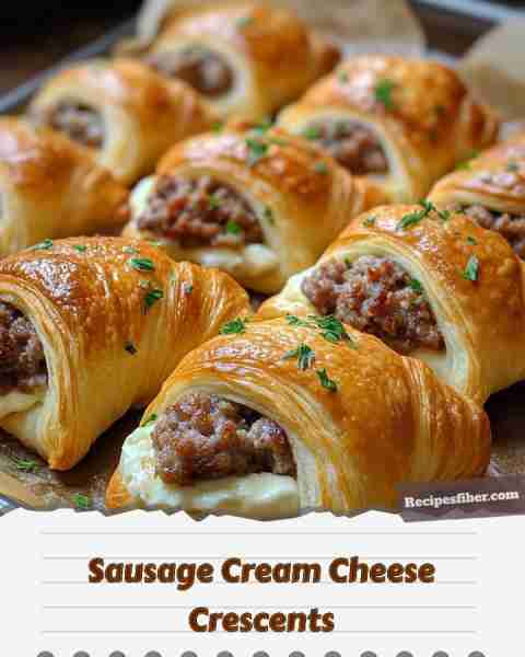 Sausage Cream Cheese Crescents 🎉🥐🧀🌭 Delicious bites perfect for any occasion! 📋 Ingredients -...