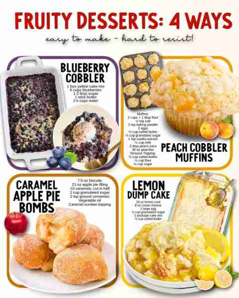Sweeten up the chilly season with 4 fruity desserts that bring all the cozy vibes!! Ingredients Blue...