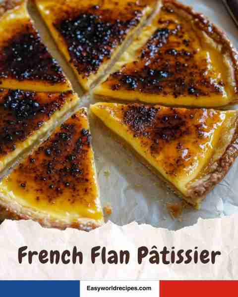 French Flan Pâtissier — Fans of this dessert, get the recipe below! 👇