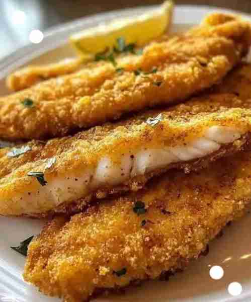 WOULD YOU EAT THIS CRISPY FRIED CATFISH 🐟🍽️ Ingredients: 4 catfish fillets 1 cup cornmeal 1/2 cup a...
