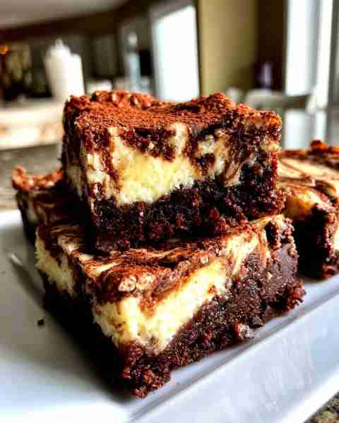 🍫✨ Cheesecake Brownies 🤎🍰 A delicious recipe that will satisfy your sweet tooth with a combinati...