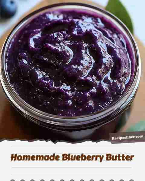 Homemade Blueberry Butter 🍇 Indulge in a delicious twist for your breakfast spread! 📋 Ingredient...
