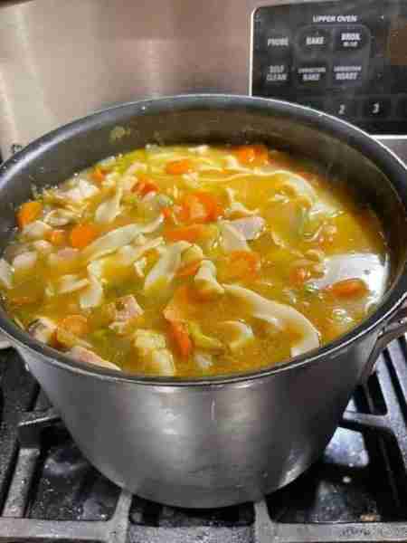 I made chicken noodle soup for dinner last night & am having it for lunch today. I could live off of...