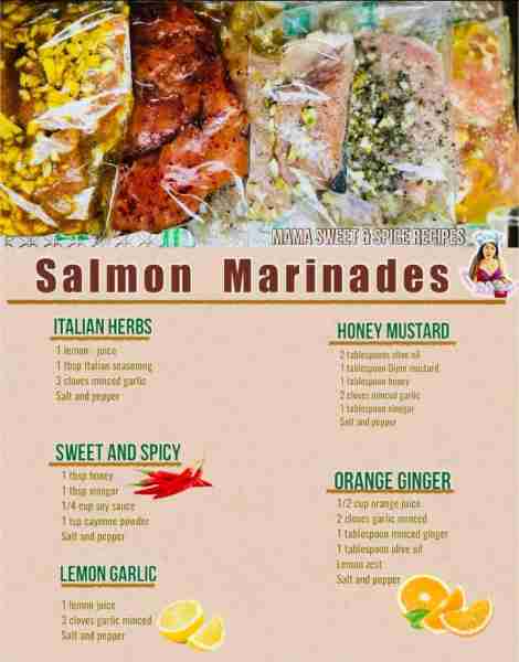 So Easy Homemade Salmon Marinade Recipes Marinade 2-3 slices of fish per recipe. This recipe can al...